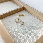 Leaf Loop Earrings
