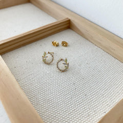 Leaf Loop Earrings