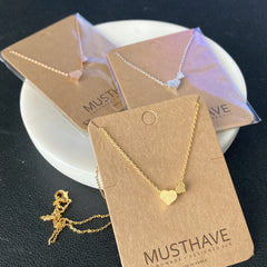 Double Heart Necklace