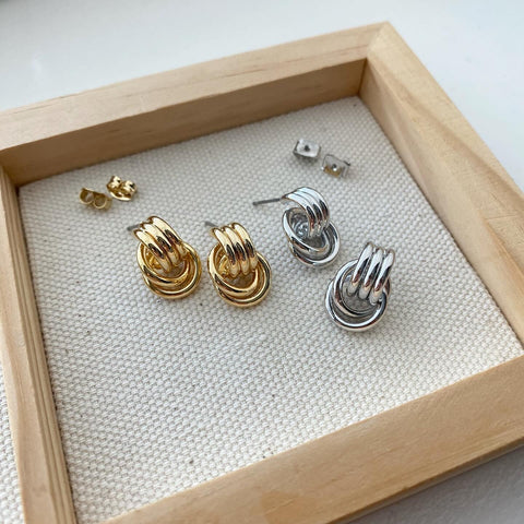 Baby Knot Knocker Earrings