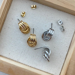 Baby Knot Knocker Earrings