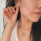 Baby Knot Door Knocker Earrings