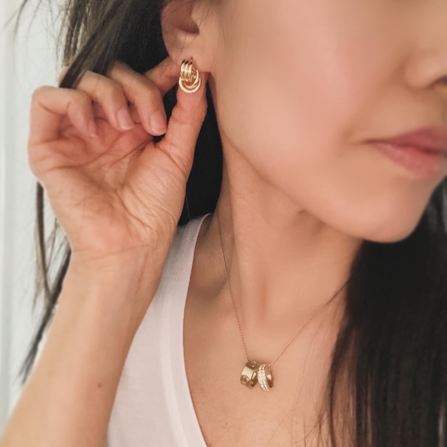 Baby Knot Door Knocker Earrings