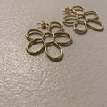 Flower Hoop Earrings