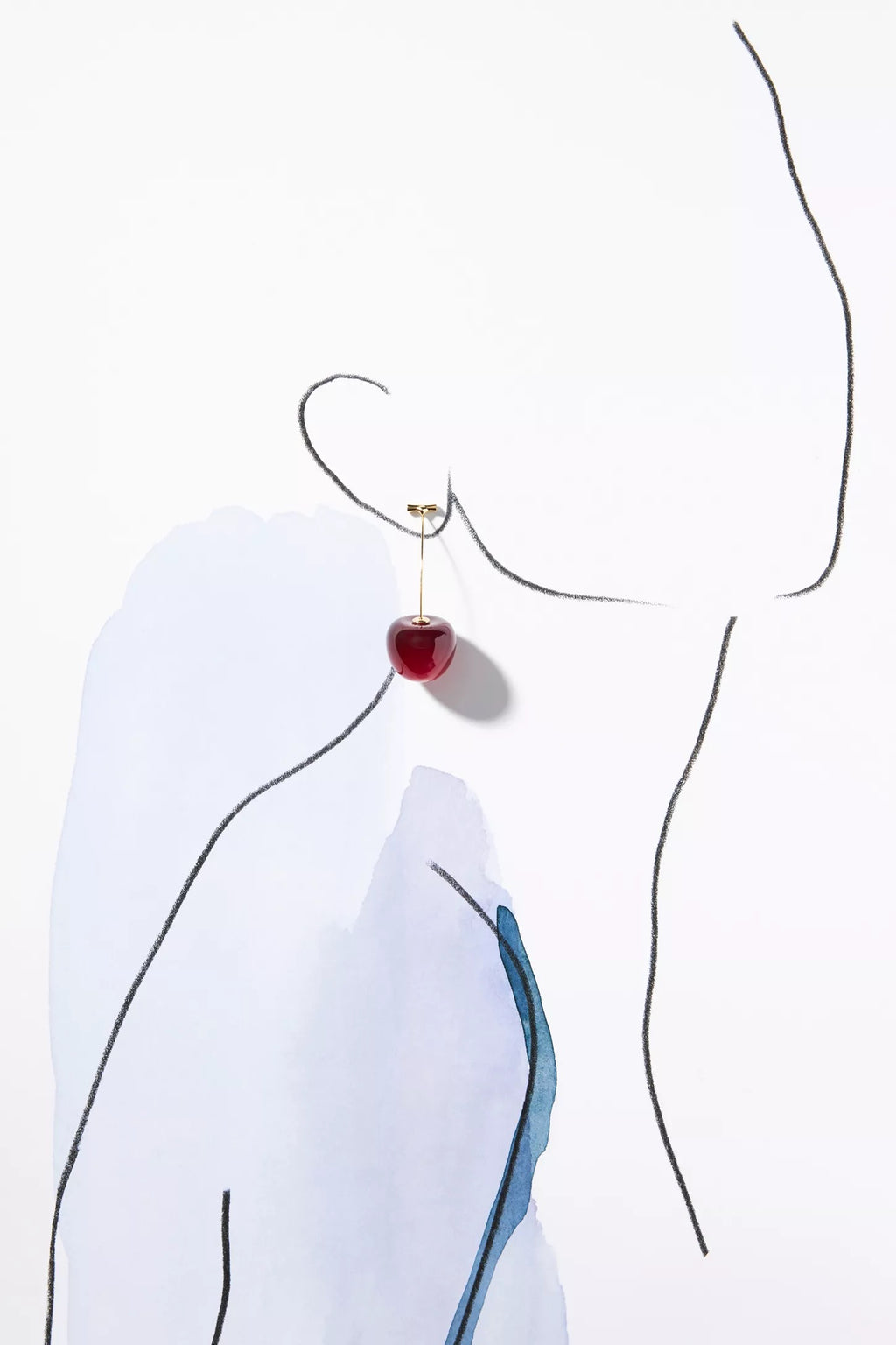Fruit Earrings - Sweet Cherry Drop