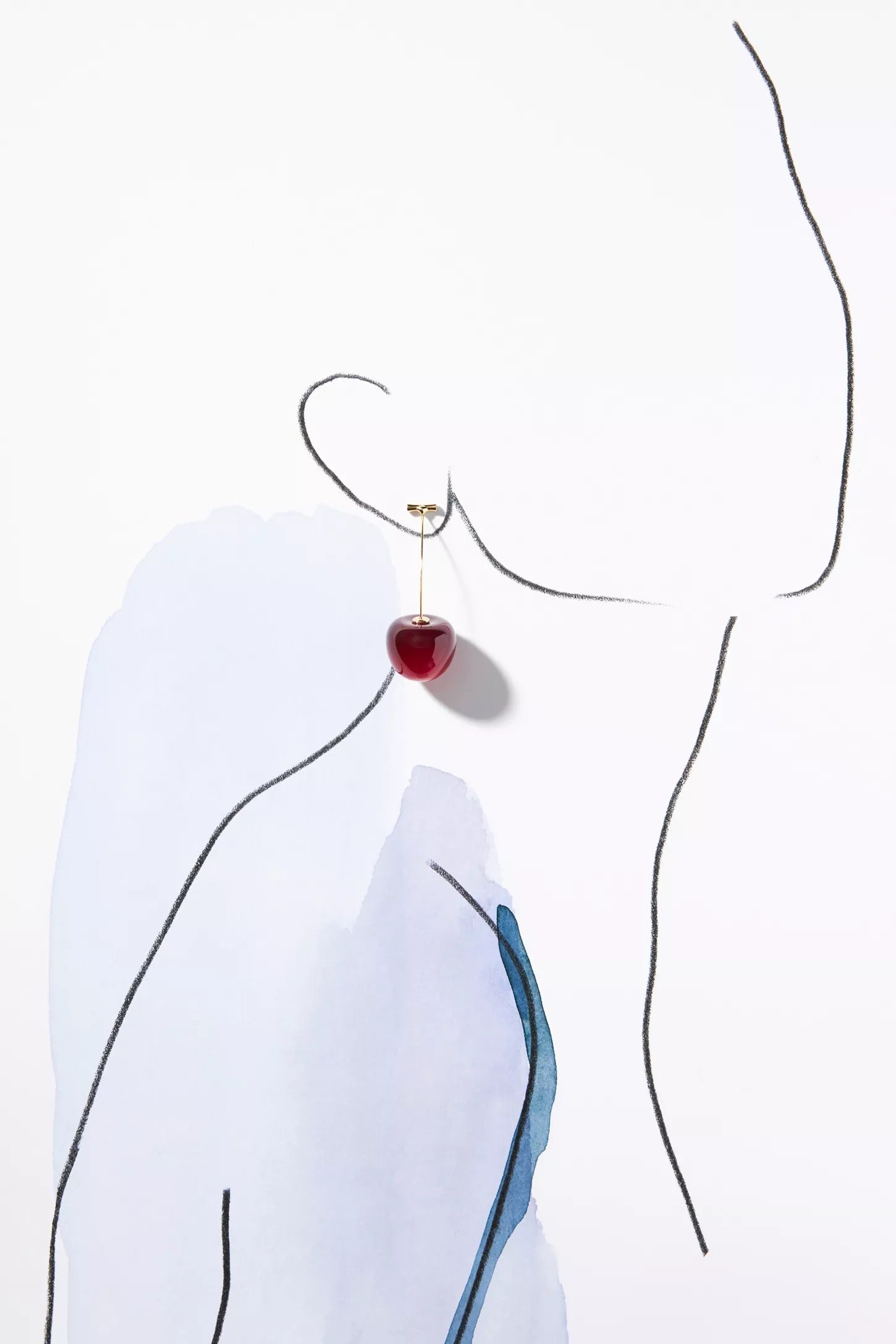 Fruit Earrings - Sweet Cherry Drop
