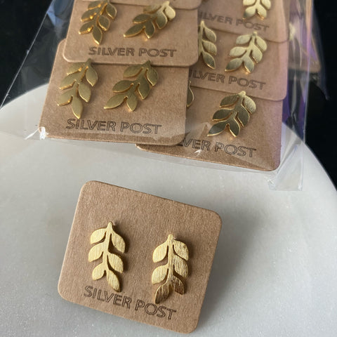 Olive Leaf Earrings