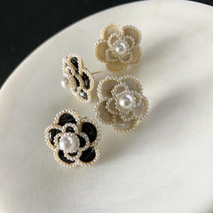 Flower Pearl Vintage Earrings