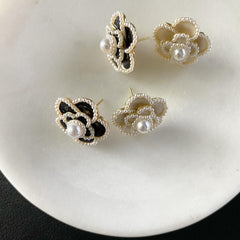 Flower Pearl Vintage Earrings