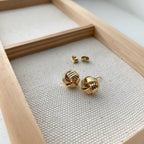 Textured Knot Earrings