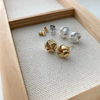 Textured Knot Earrings