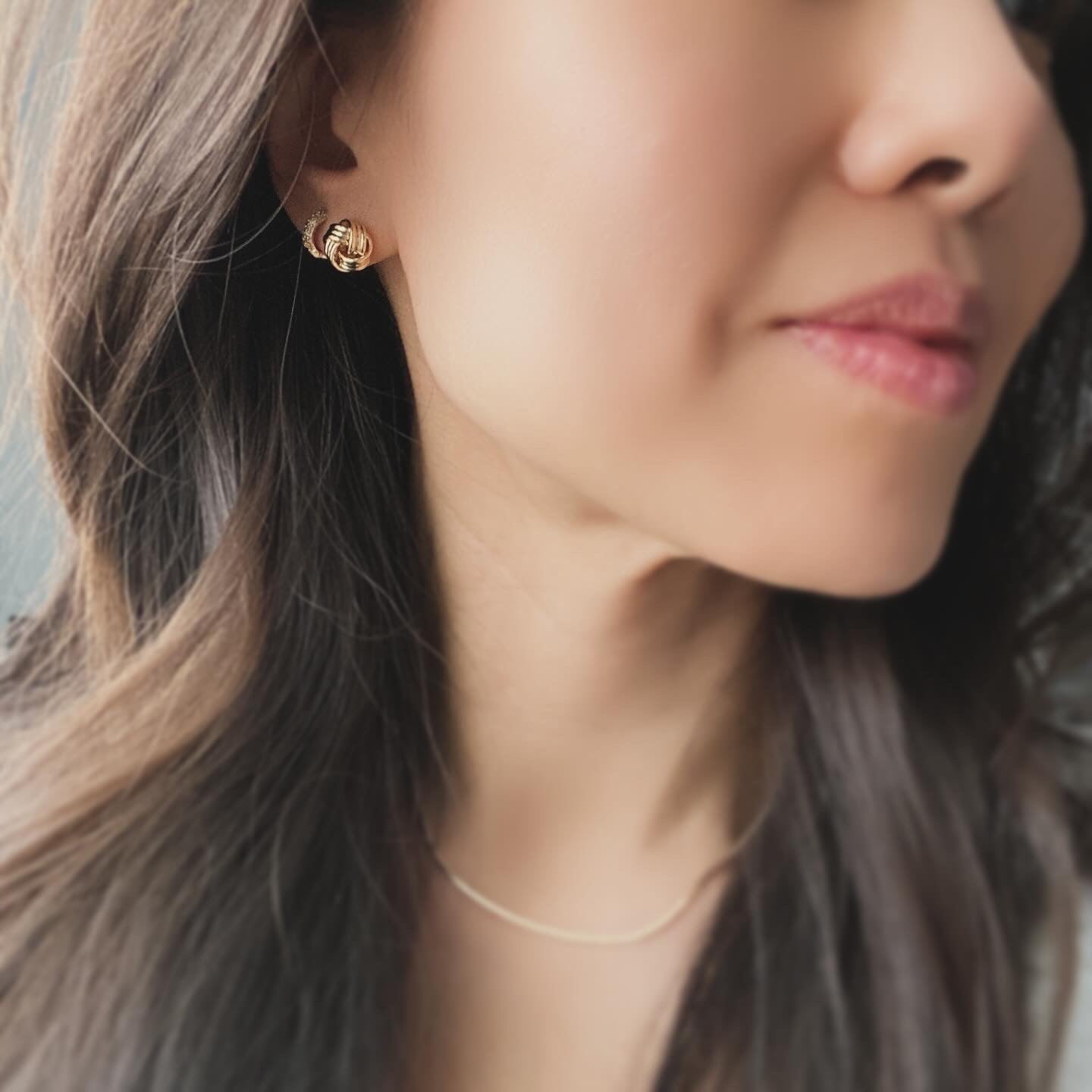 Textured Knot Earrings