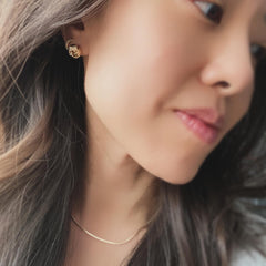Textured Knot Earrings