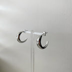 Lone Cubic Hoop Earrings