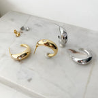 Lone Cubic Hoop Earrings