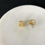 Triple Circle Knot Earrings