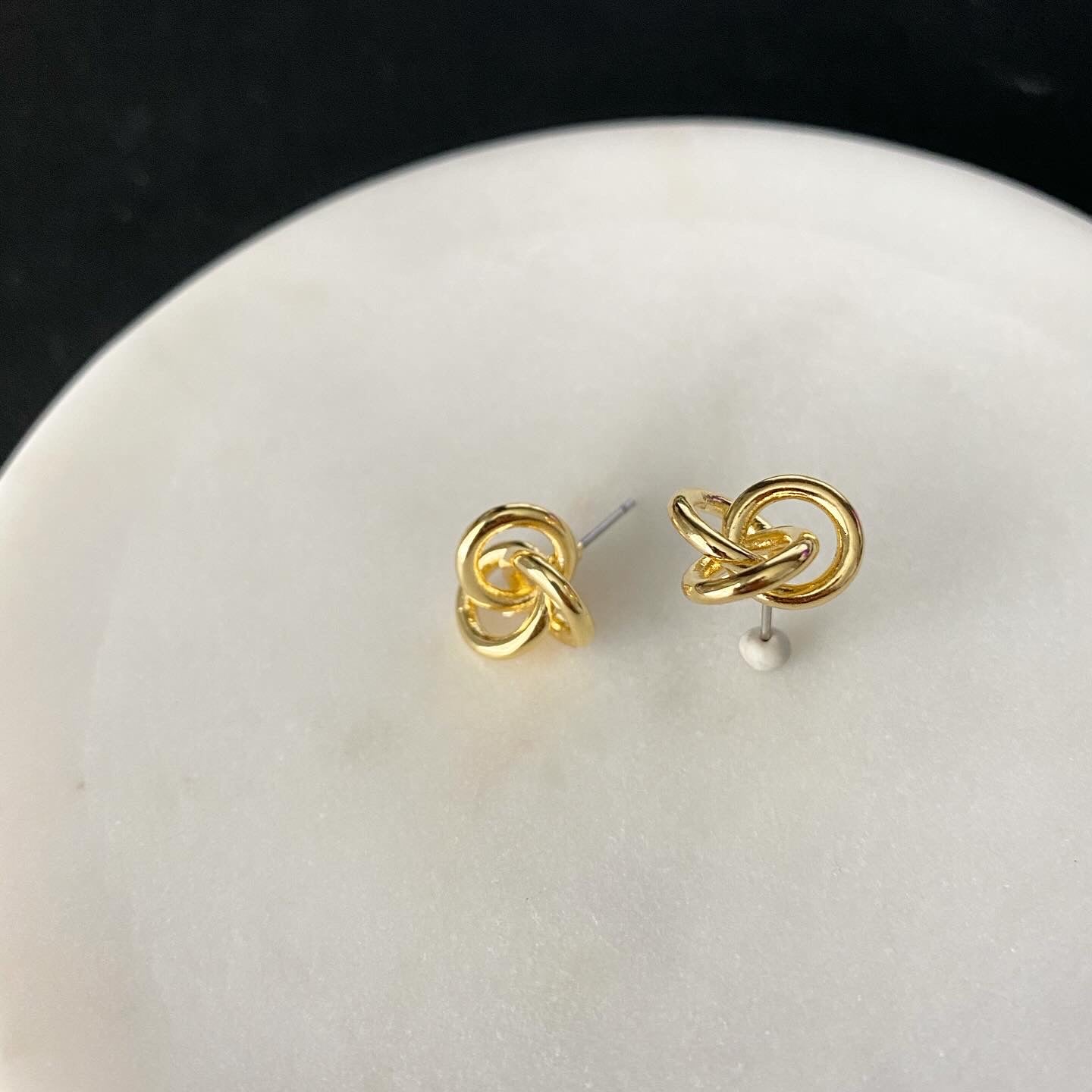 Triple Circle Knot Earrings