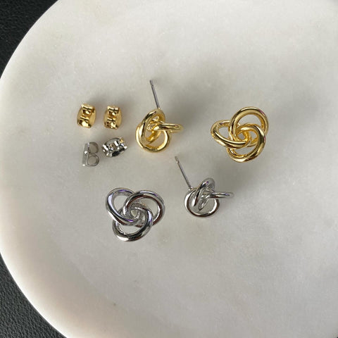 Triple Circle Knot Earrings
