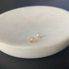 Baby Opal Cluster Earrings