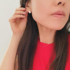 Pavé Mini Teardrop Earrings