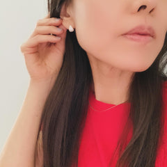 Pavé Mini Teardrop Earrings