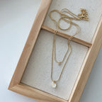 Layered Necklace: Big & Small CZ