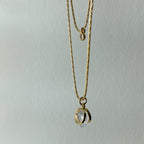 Layered Necklace: Big & Small CZ