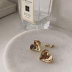 Concave Heart Earrings