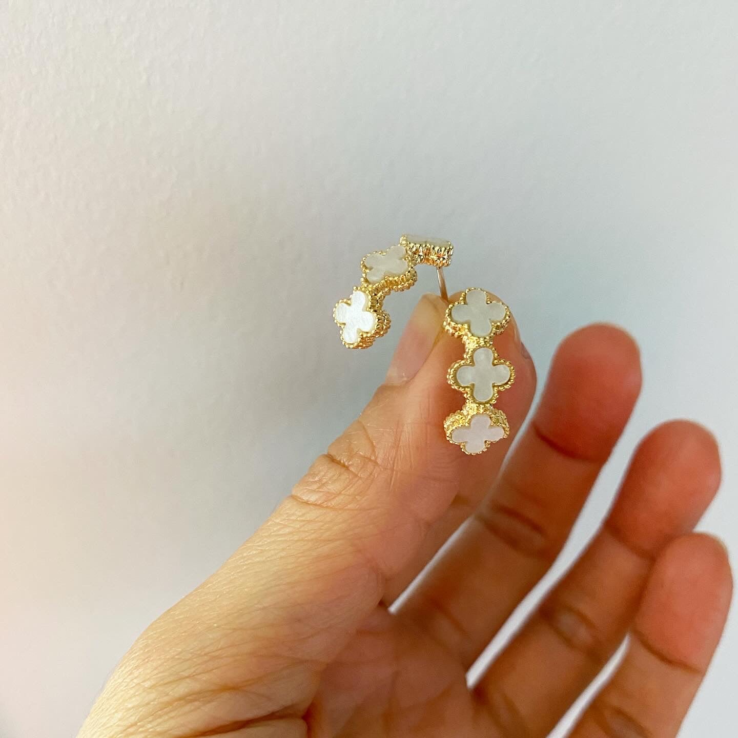 Clover Leaf Triplet Earrings