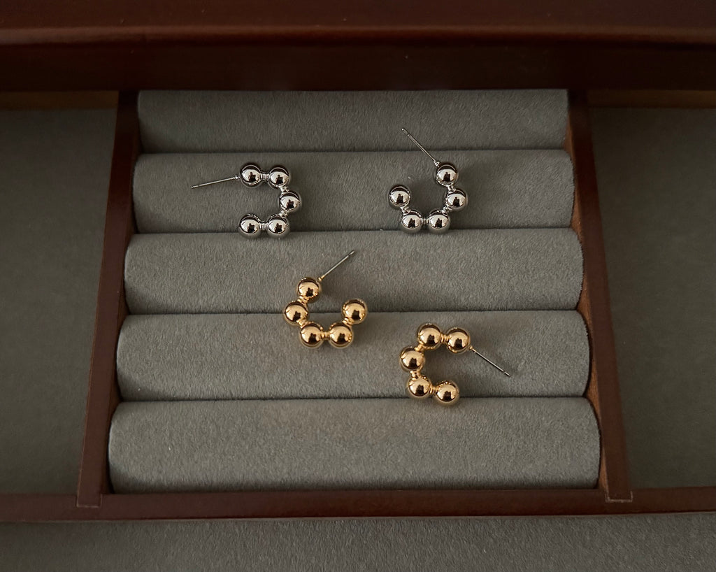 Dotty Mini Hoop Earrings