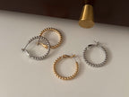 Dotty Beaded Hoop Earrings