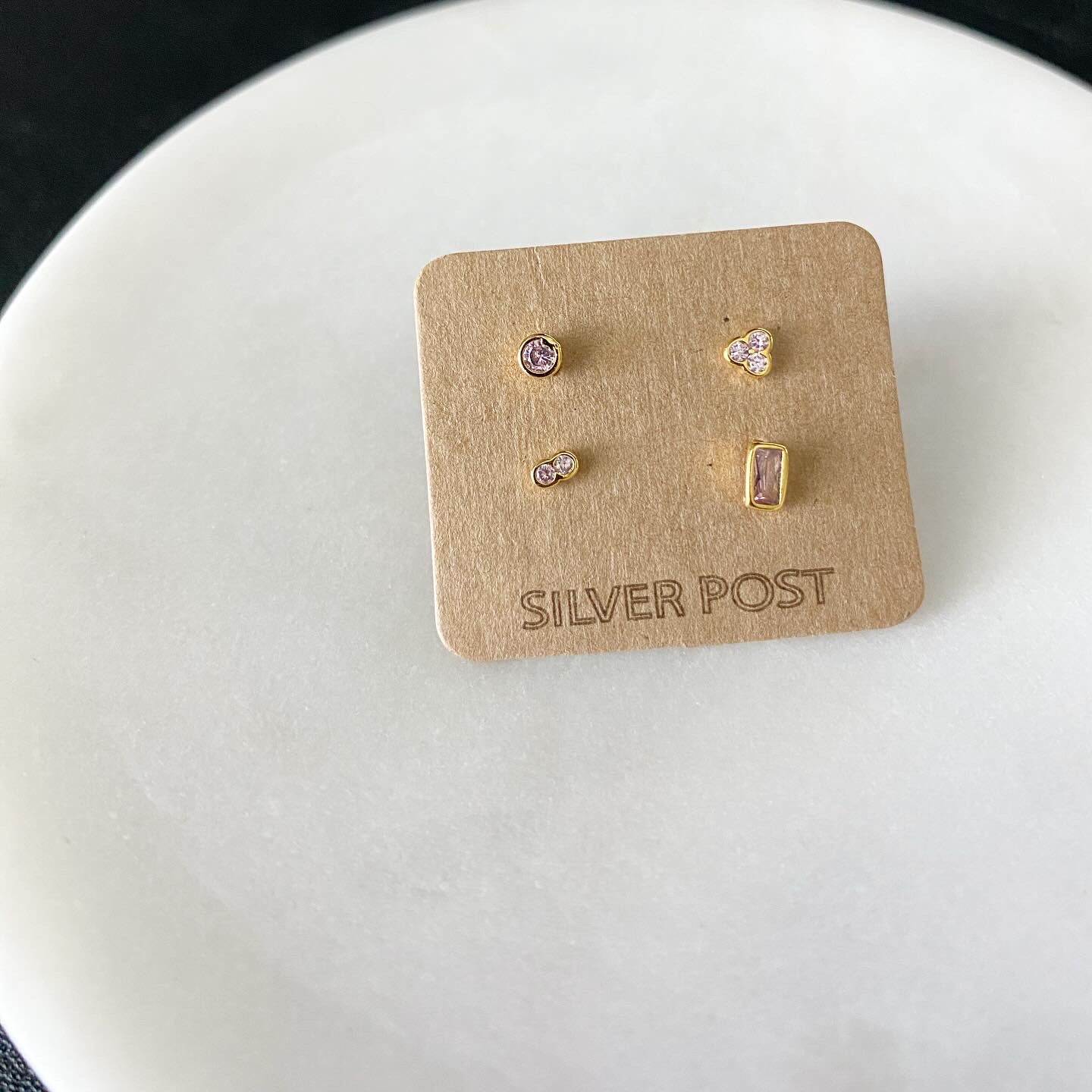 Mix-and-Match Pretty in Pink Cubic Earrings