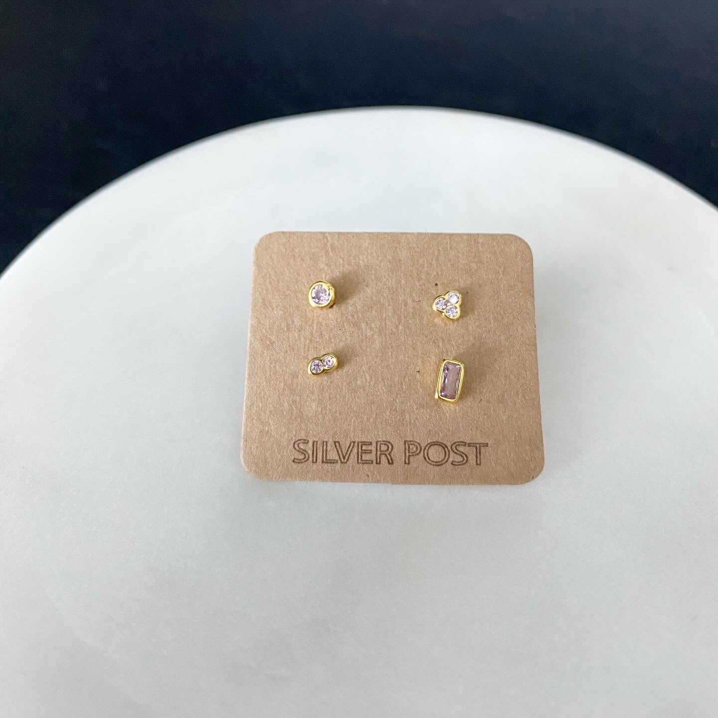 Mix-and-Match Pretty in Pink Cubic Earrings