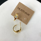Square Cubic Hoop Earrings