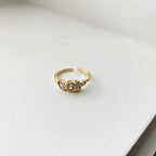 Clear CZ Cluster Ring