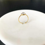 Hexagon (MOP) Ivory Lace Ring