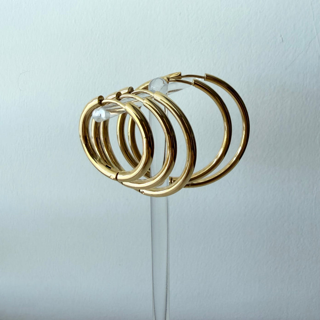 Everyday Hoop Earrings in Stainless Steel