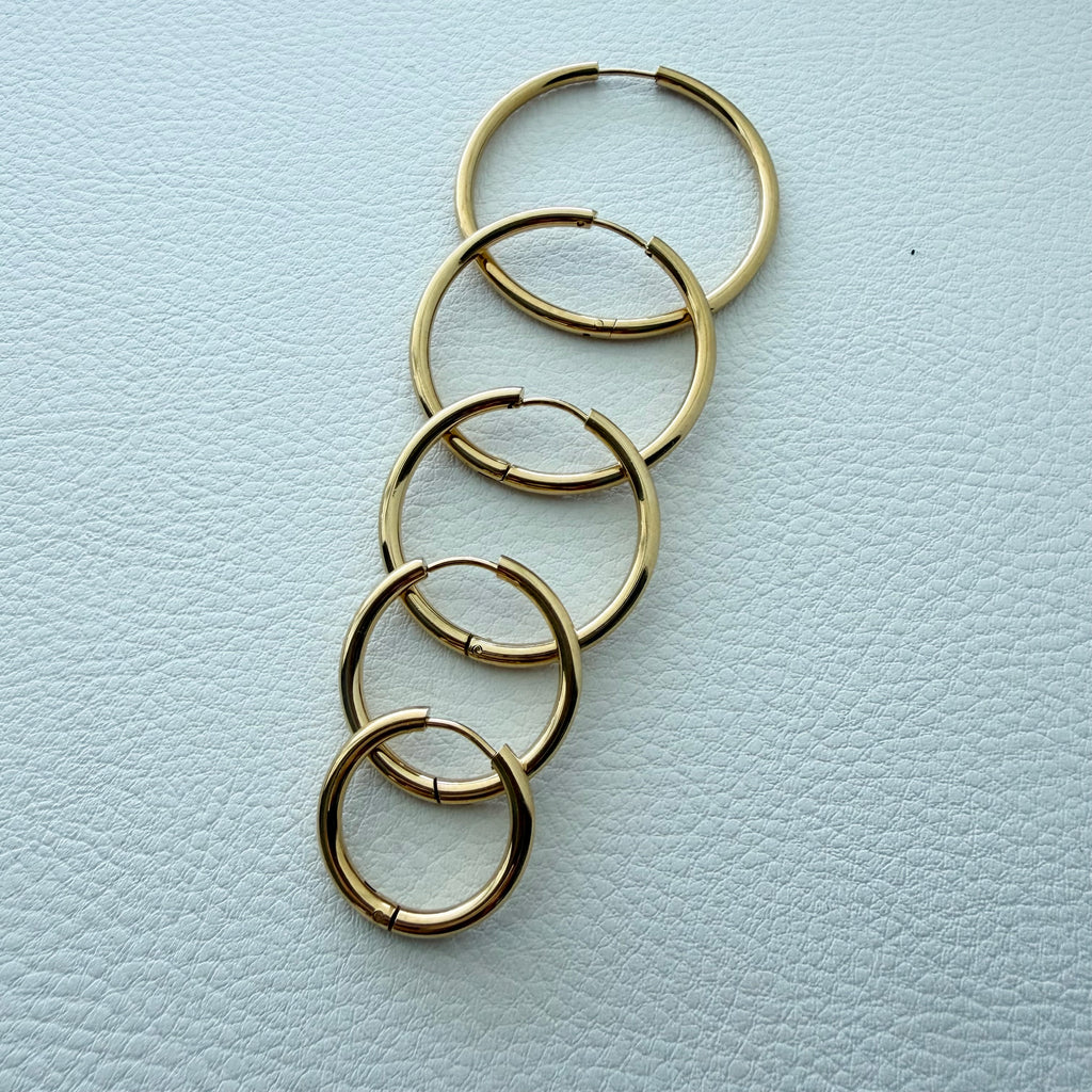 Everyday Hoop Earrings in Stainless Steel