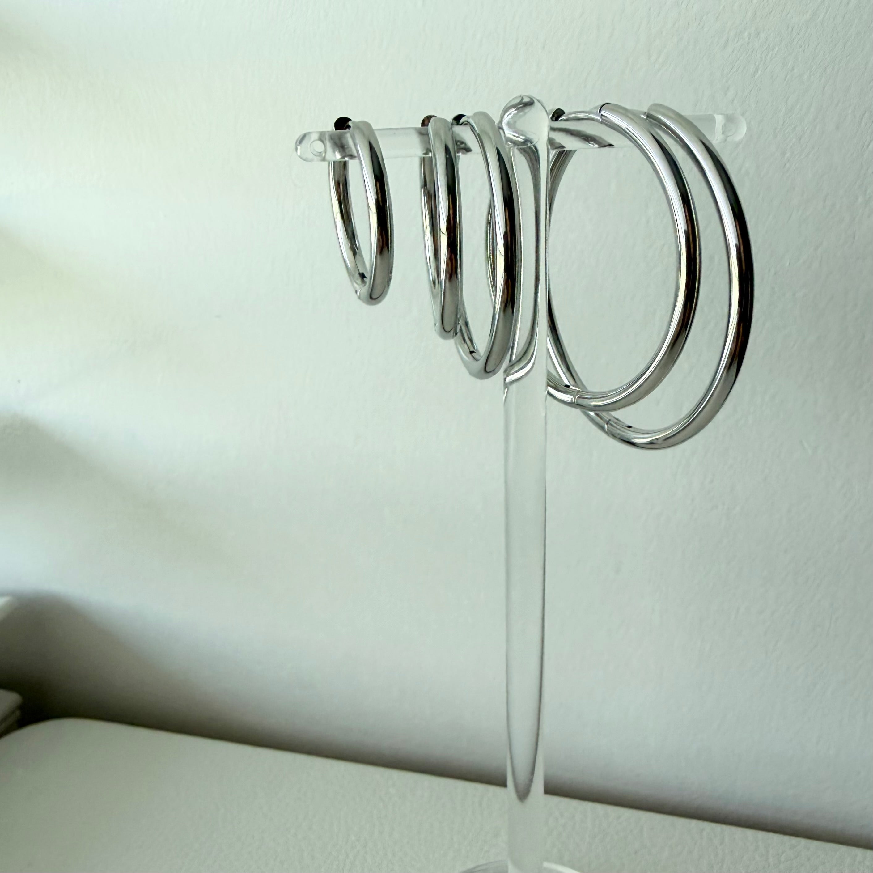 Everyday Hoop Earrings in Stainless Steel