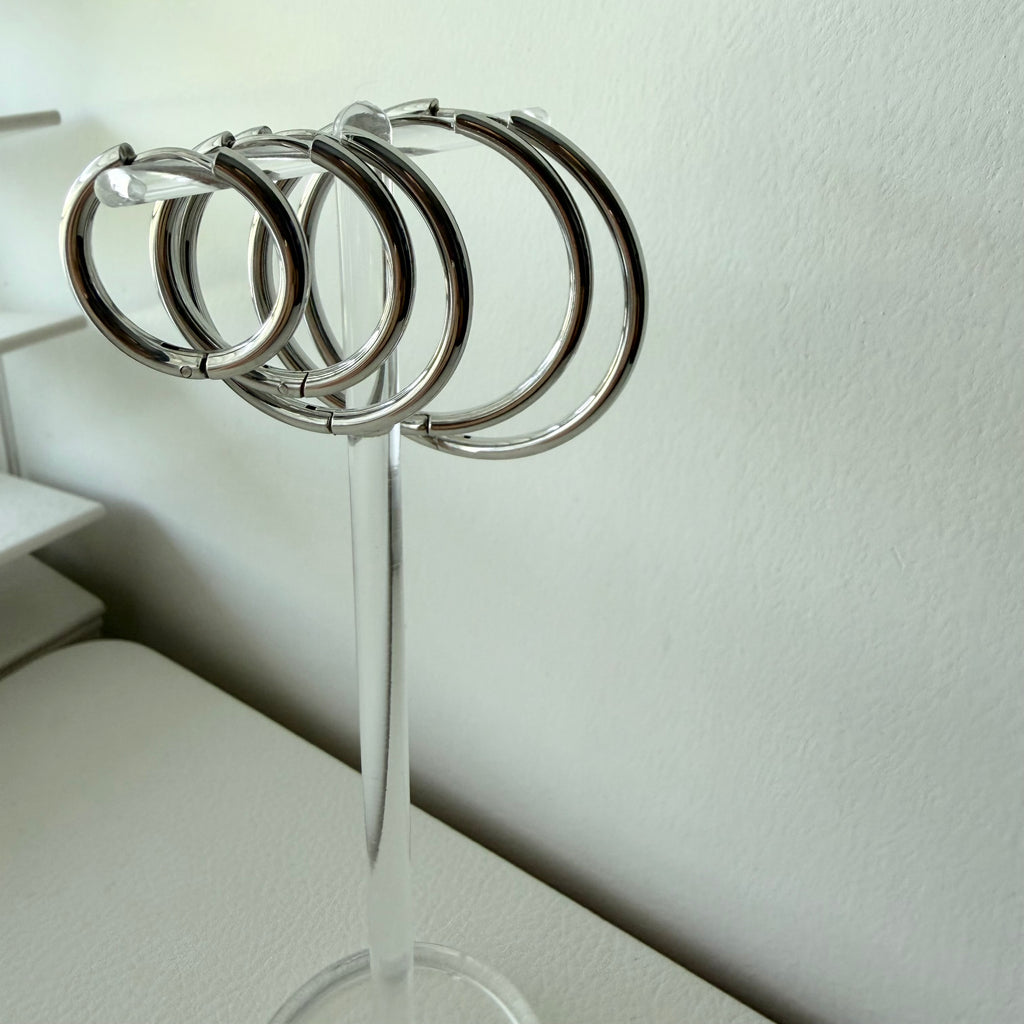 Everyday Hoop Earrings in Stainless Steel