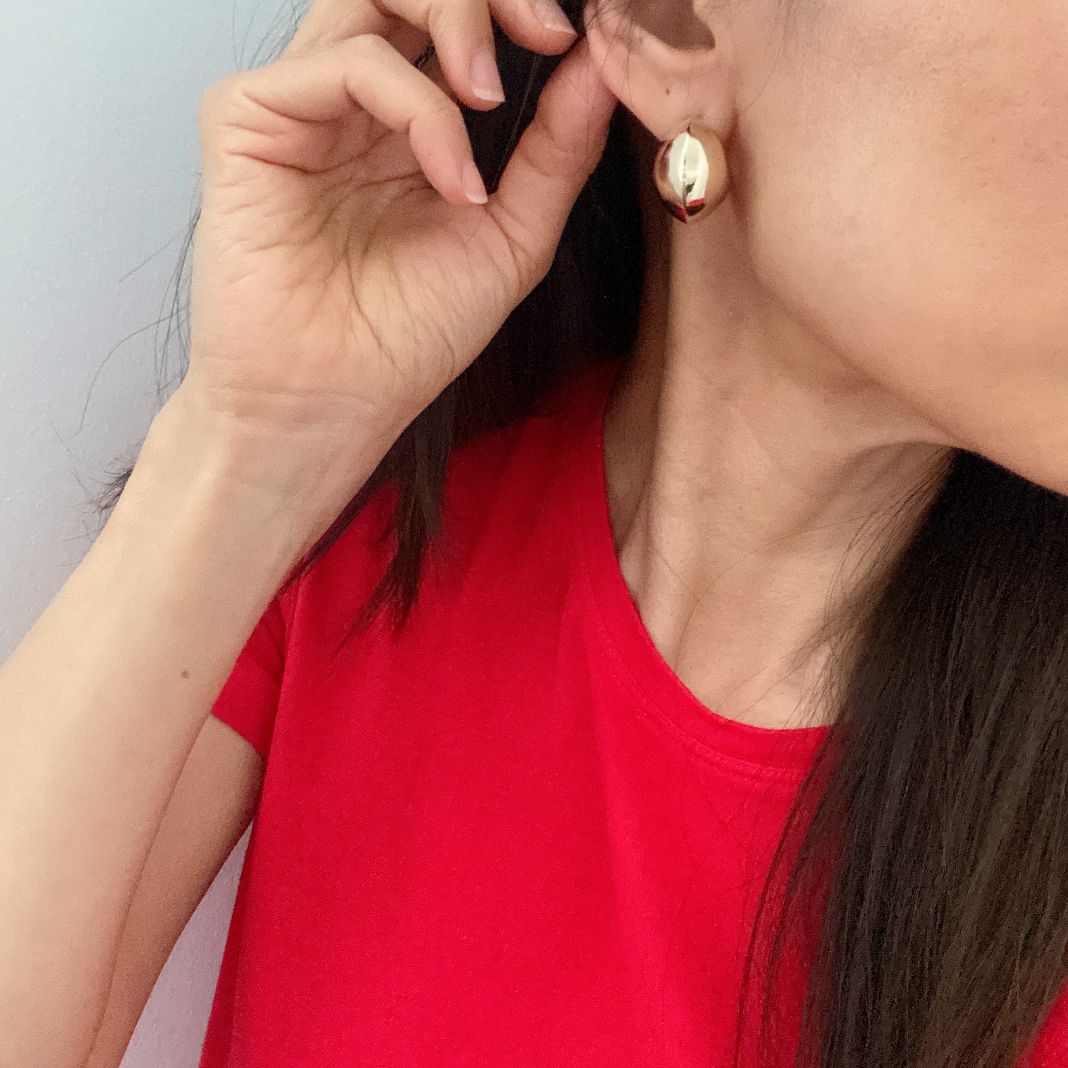 Curva Hoop Earrings