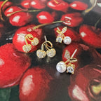 Pearl Cherry Earrings