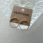 Circular Bling Earrings