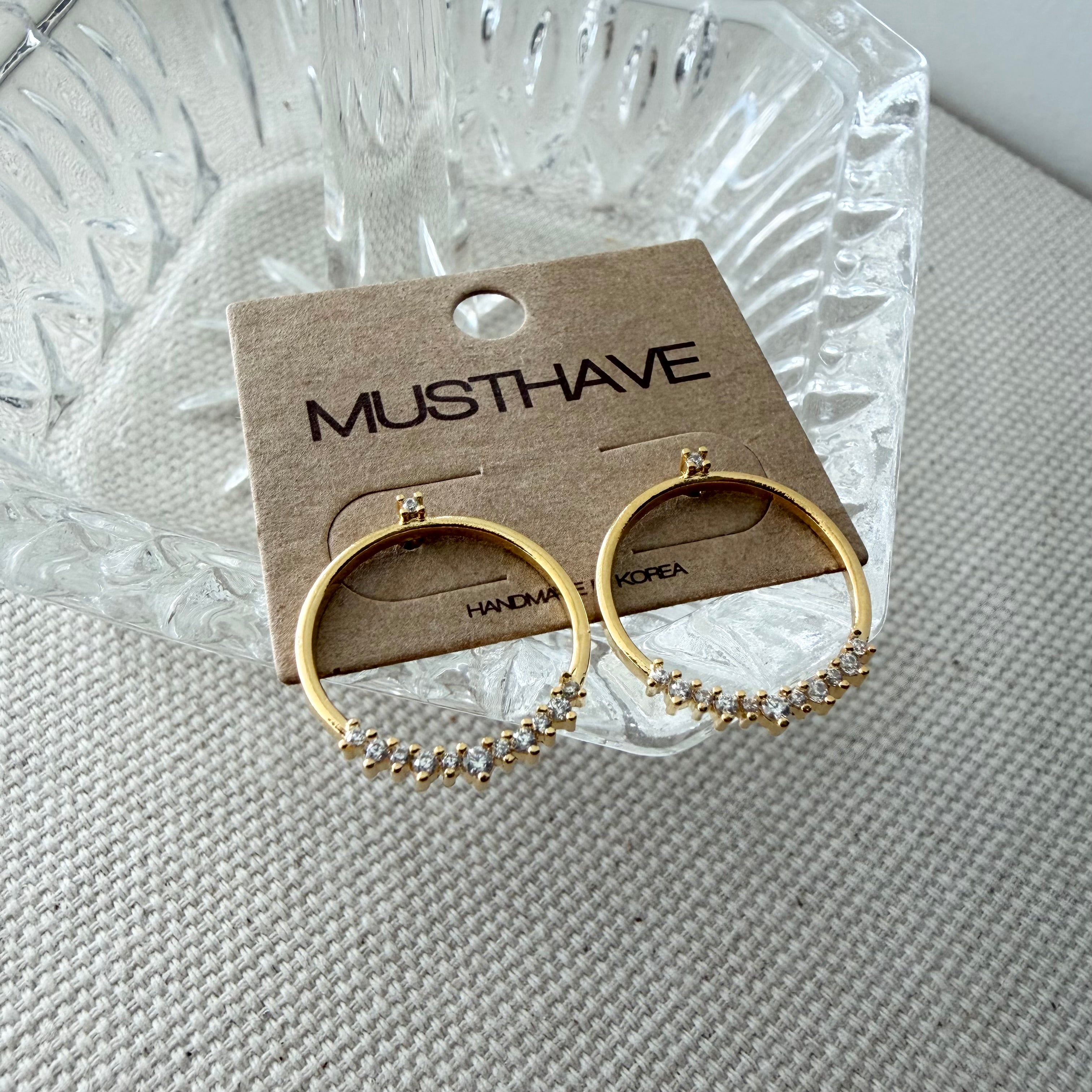 Circular Bling Earrings