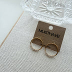 Circular Bling Earrings