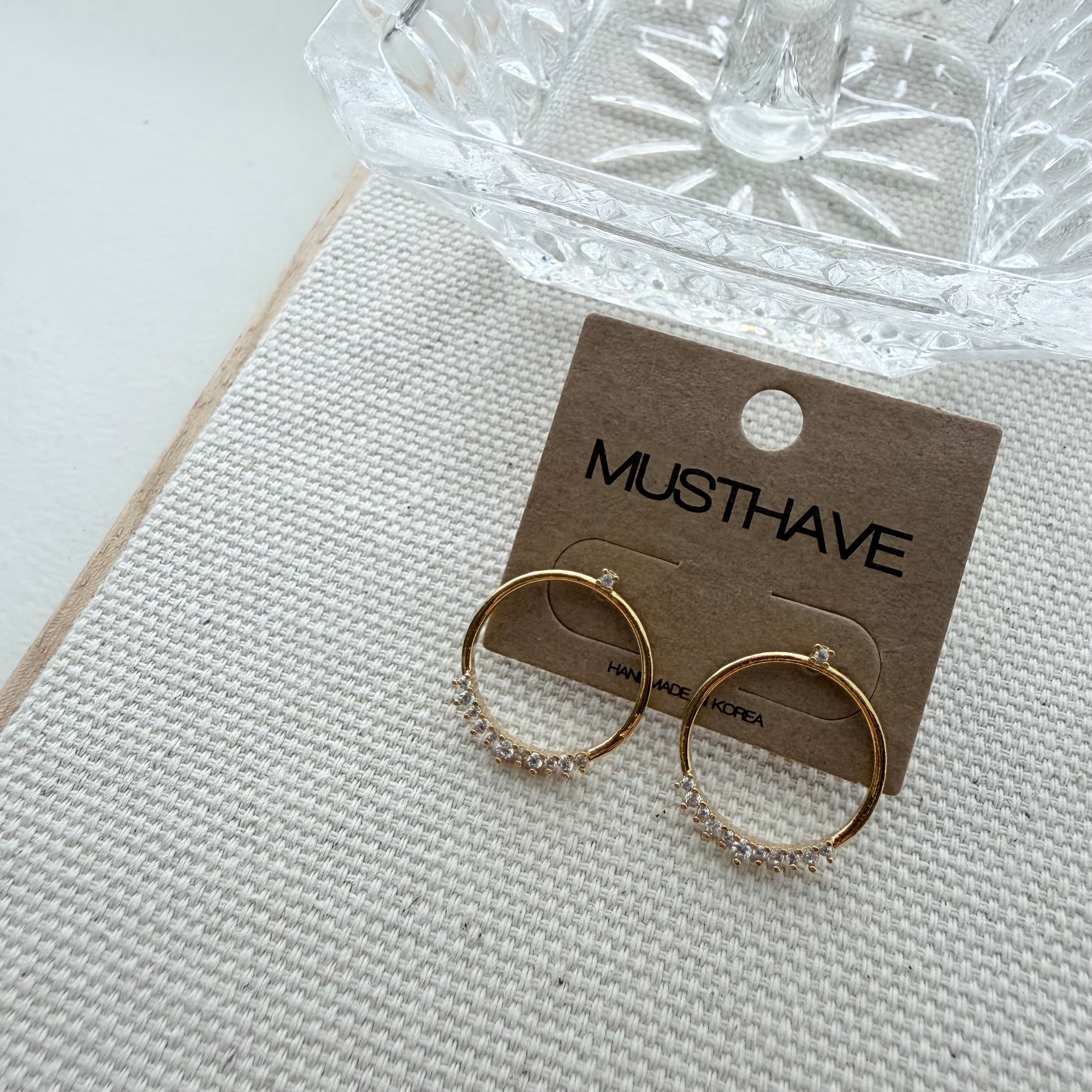 Circular Bling Earrings