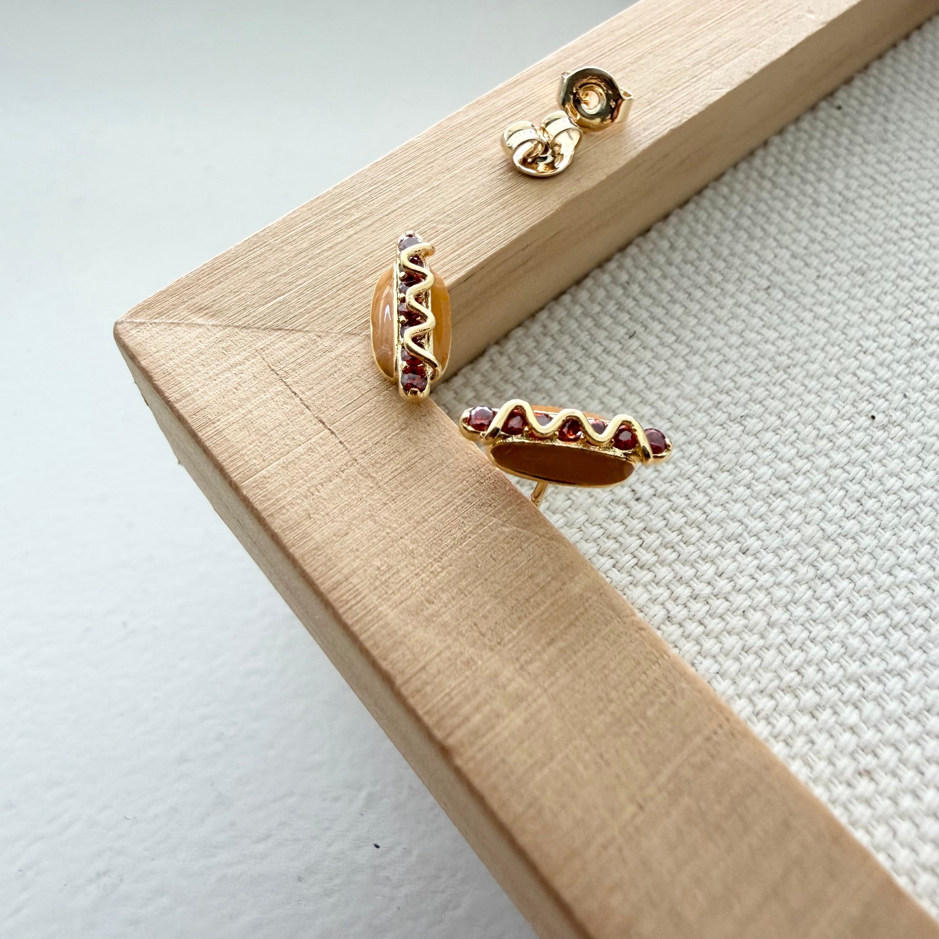 Hot Dog Earrings
