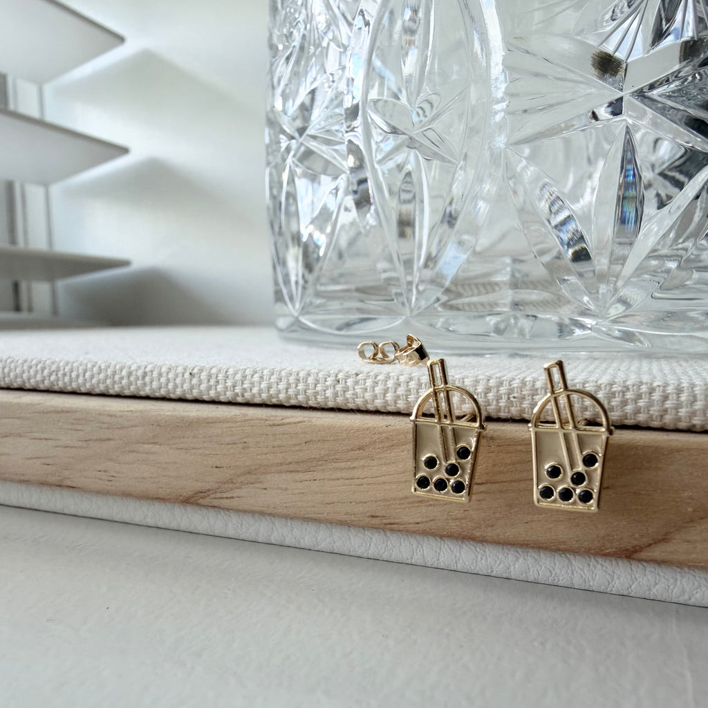 Boba Tea Earrings