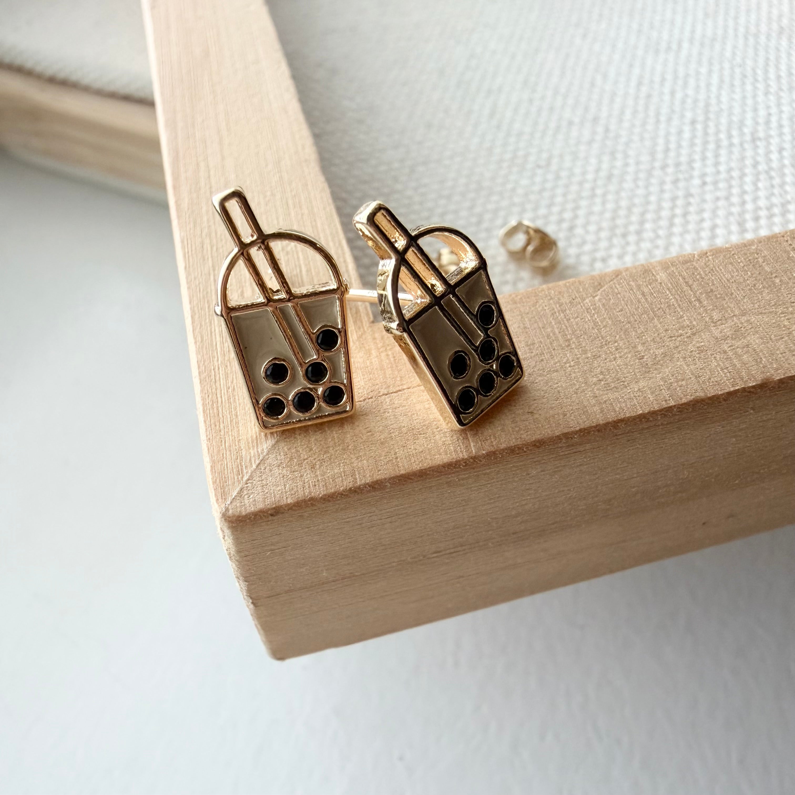 Boba Tea Earrings