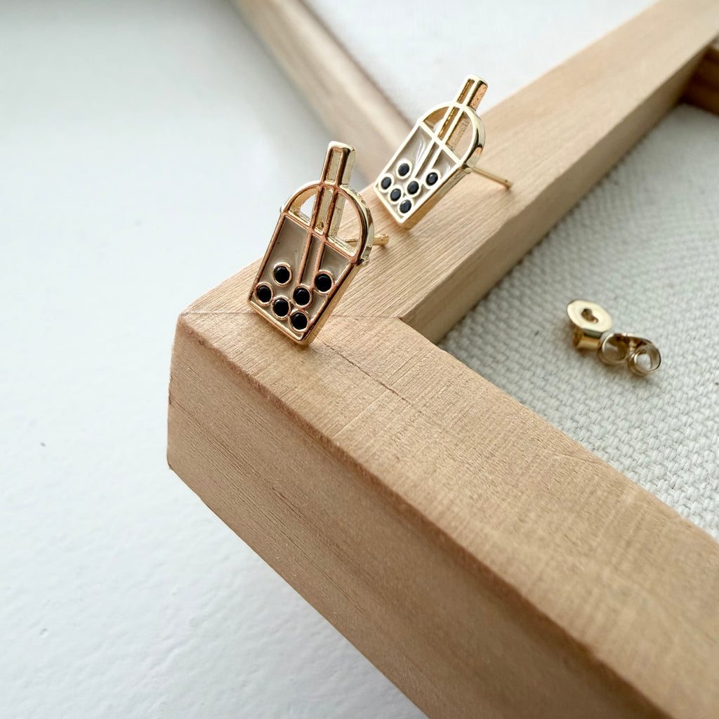 Boba Tea Earrings
